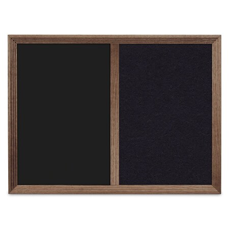 United Visual Products Enclosed Corkboard, 1 Door, 72"x36", 4" Fra UV3418-WHITE-COBACC